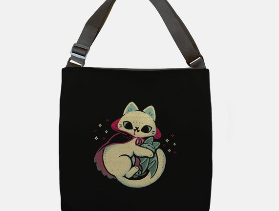 Cute Vampire Cat Bites Bat