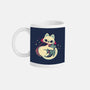 Cute Vampire Cat Bites Bat-None-Mug-Drinkware-xMorfina