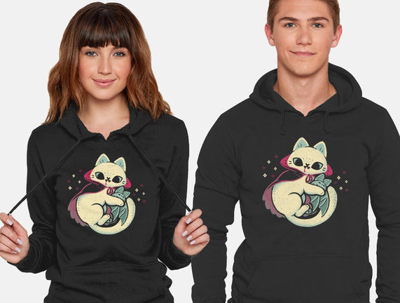 Cute Vampire Cat Bites Bat