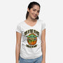 Trick Or Treat You Must-Womens-V-Neck-Tee-palmstreet