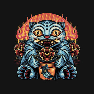 Blue Tiger Red Flame