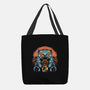 Blue Tiger Red Flame-None-Basic Tote-Bag-glitchygorilla