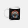 Blue Tiger Red Flame-None-Mug-Drinkware-glitchygorilla