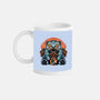Blue Tiger Red Flame-None-Mug-Drinkware-glitchygorilla