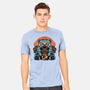 Blue Tiger Red Flame-Mens-Heavyweight-Tee-glitchygorilla