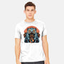 Blue Tiger Red Flame-Mens-Heavyweight-Tee-glitchygorilla