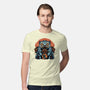 Blue Tiger Red Flame-Mens-Premium-Tee-glitchygorilla