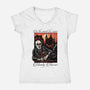 Bloody Horror-Womens-V-Neck-Tee-glitchygorilla