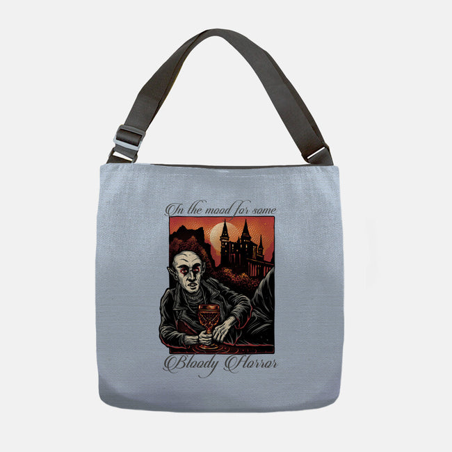Bloody Horror-None-Adjustable Tote-Bag-glitchygorilla