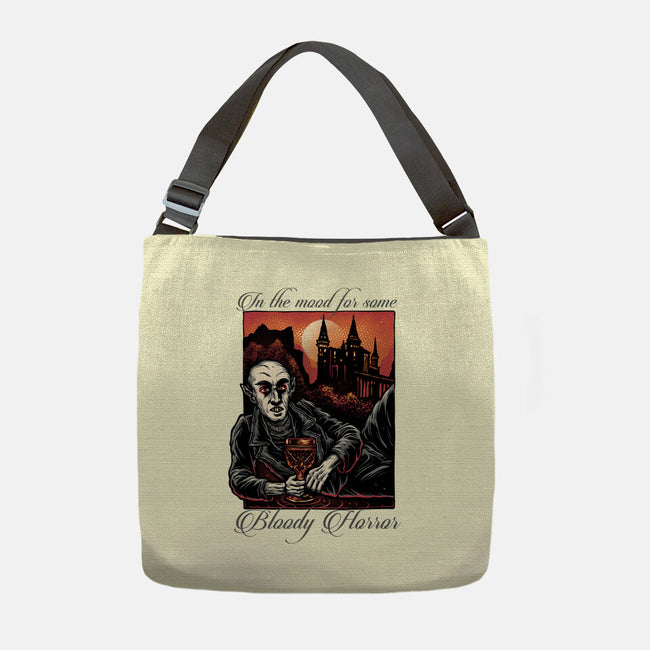 Bloody Horror-None-Adjustable Tote-Bag-glitchygorilla
