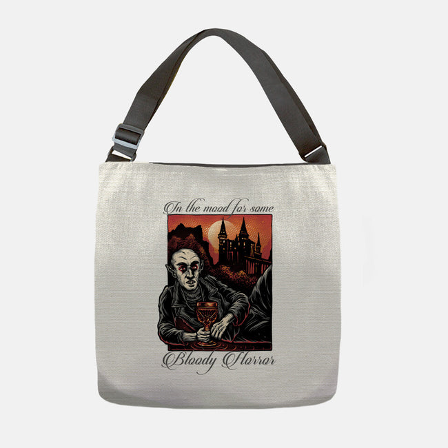 Bloody Horror-None-Adjustable Tote-Bag-glitchygorilla