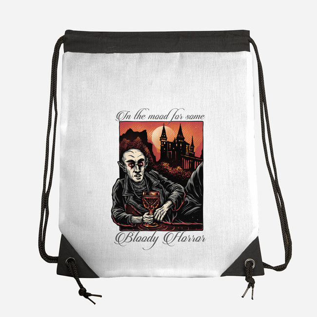 Bloody Horror-None-Drawstring-Bag-glitchygorilla