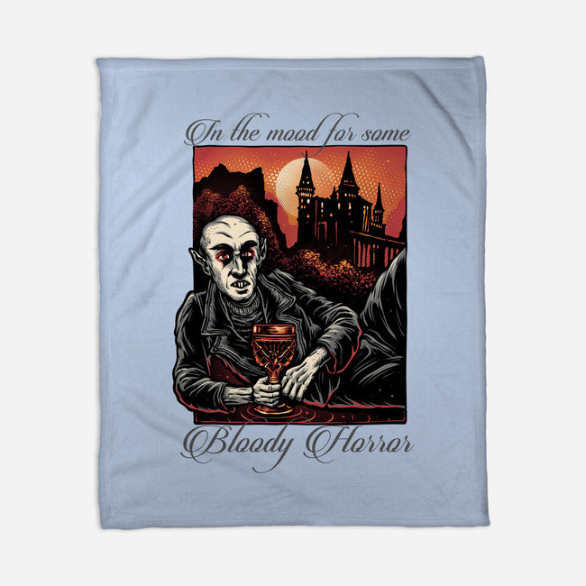 Bloody Horror-None-Fleece-Blanket-glitchygorilla