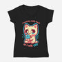 Need My Daily Treat-Womens-V-Neck-Tee-TechraNova