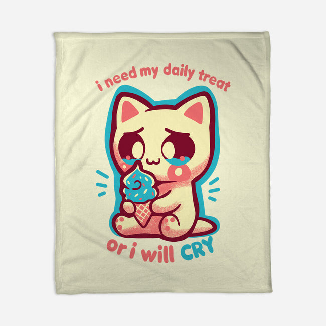 Need My Daily Treat-None-Fleece-Blanket-TechraNova