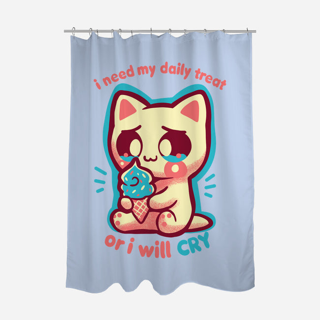 Need My Daily Treat-None-Polyester-Shower Curtain-TechraNova