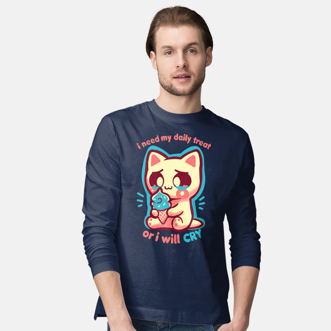 Need My Daily Treat-Mens-Long Sleeved-Tee-TechraNova