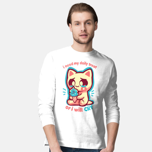 Need My Daily Treat-Mens-Long Sleeved-Tee-TechraNova