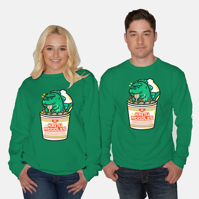 Kaiju Noodles-Unisex-Crew Neck-Sweatshirt-krisren28