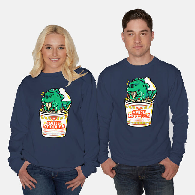 Kaiju Noodles-Unisex-Crew Neck-Sweatshirt-krisren28