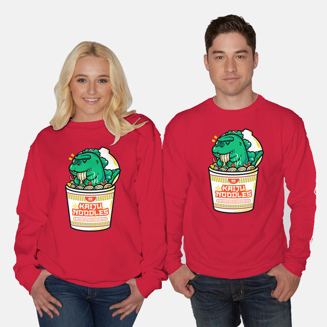 Kaiju Noodles-Unisex-Crew Neck-Sweatshirt-krisren28