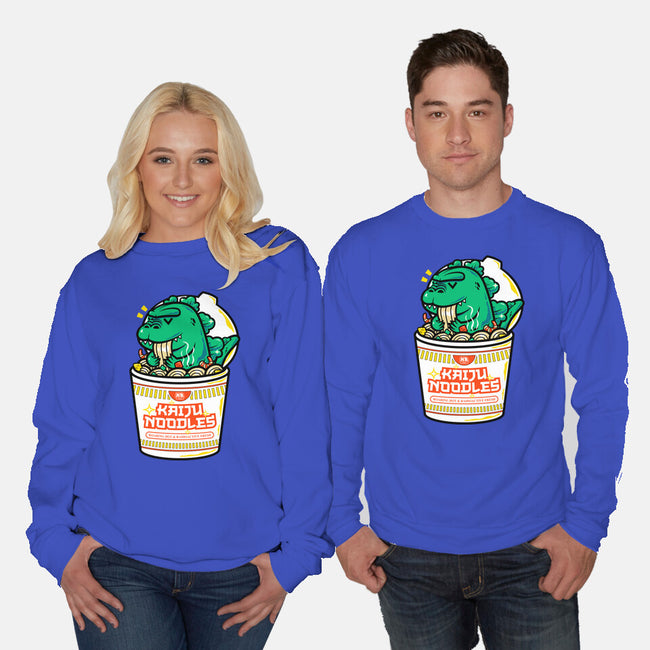 Kaiju Noodles-Unisex-Crew Neck-Sweatshirt-krisren28
