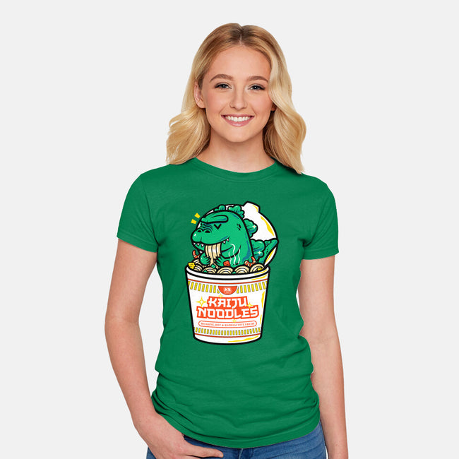 Kaiju Noodles-Womens-Fitted-Tee-krisren28
