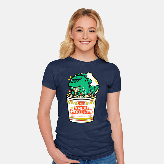 Kaiju Noodles-Womens-Fitted-Tee-krisren28