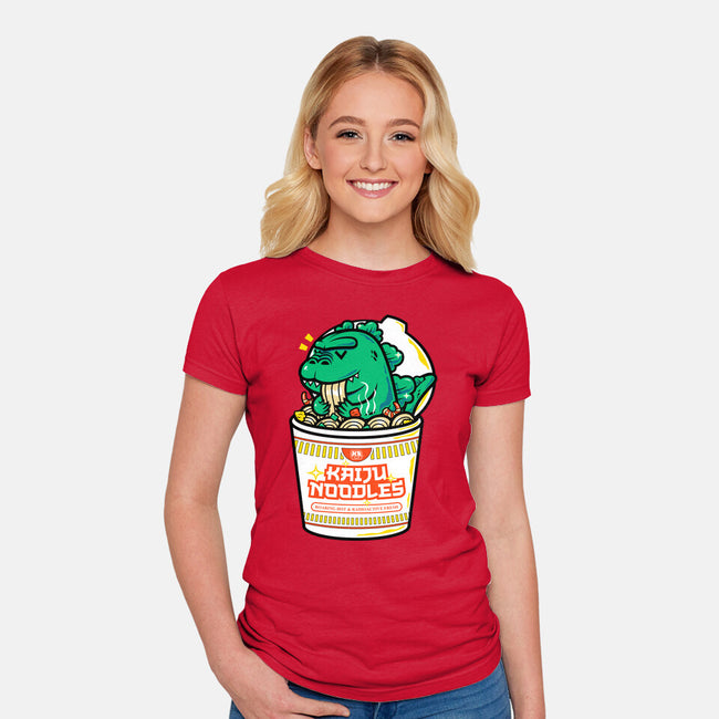 Kaiju Noodles-Womens-Fitted-Tee-krisren28
