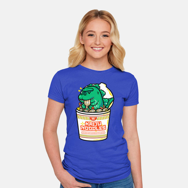 Kaiju Noodles-Womens-Fitted-Tee-krisren28