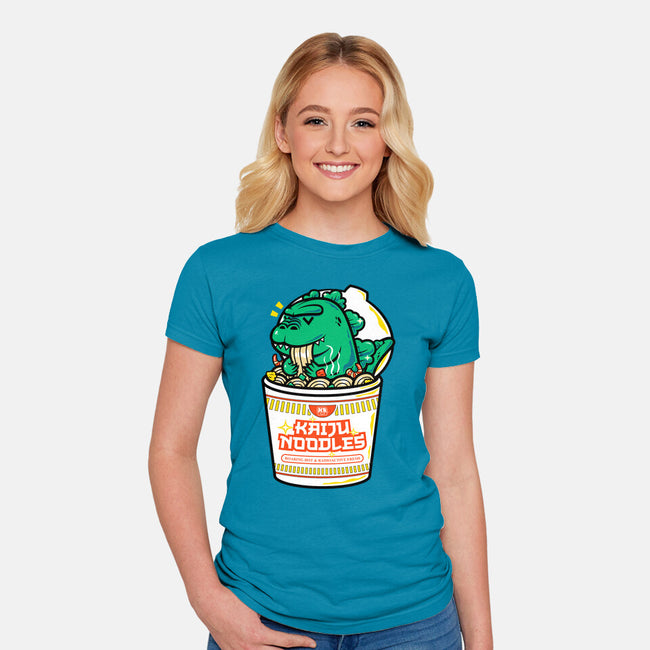 Kaiju Noodles-Womens-Fitted-Tee-krisren28