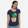 Kaiju Noodles-Womens-V-Neck-Tee-krisren28