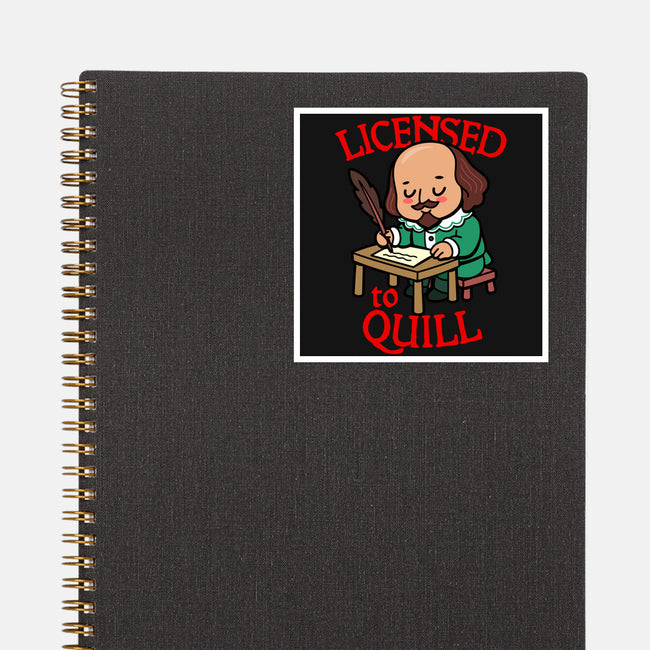 Licensed To Quill-None-Glossy-Sticker-Boggs Nicolas