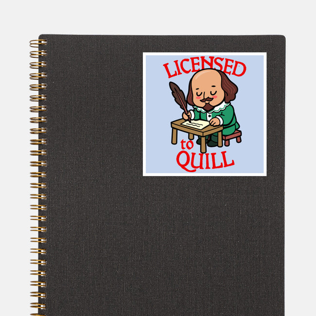 Licensed To Quill-None-Glossy-Sticker-Boggs Nicolas