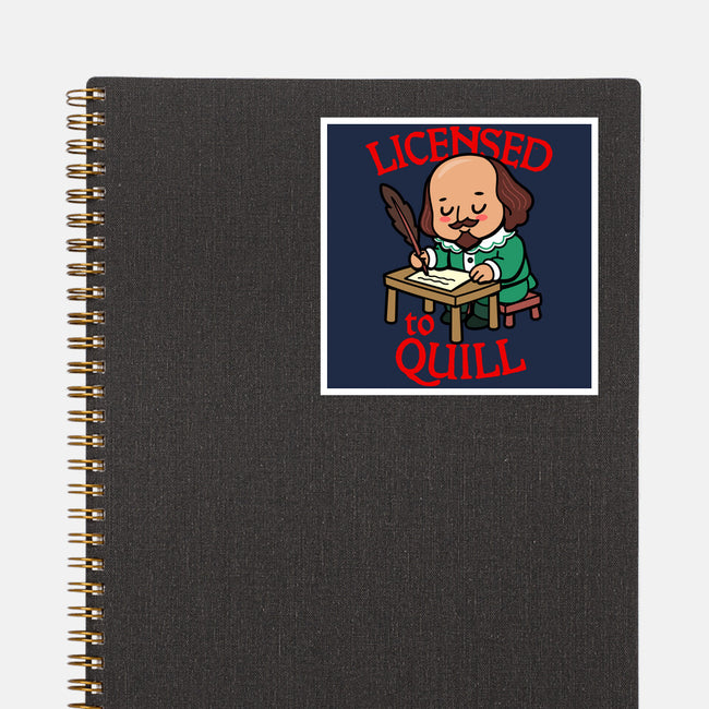 Licensed To Quill-None-Glossy-Sticker-Boggs Nicolas