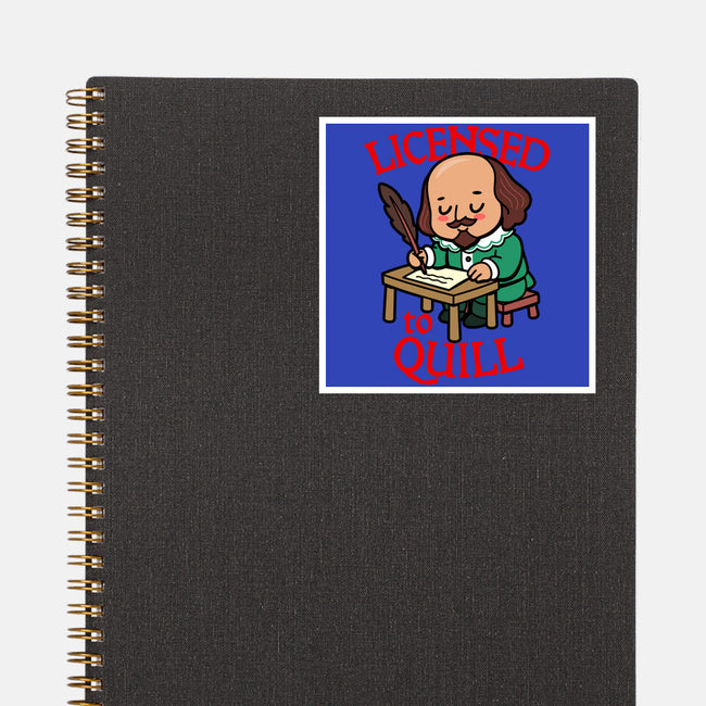 Licensed To Quill-None-Glossy-Sticker-Boggs Nicolas