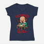 Licensed To Quill-Womens-V-Neck-Tee-Boggs Nicolas