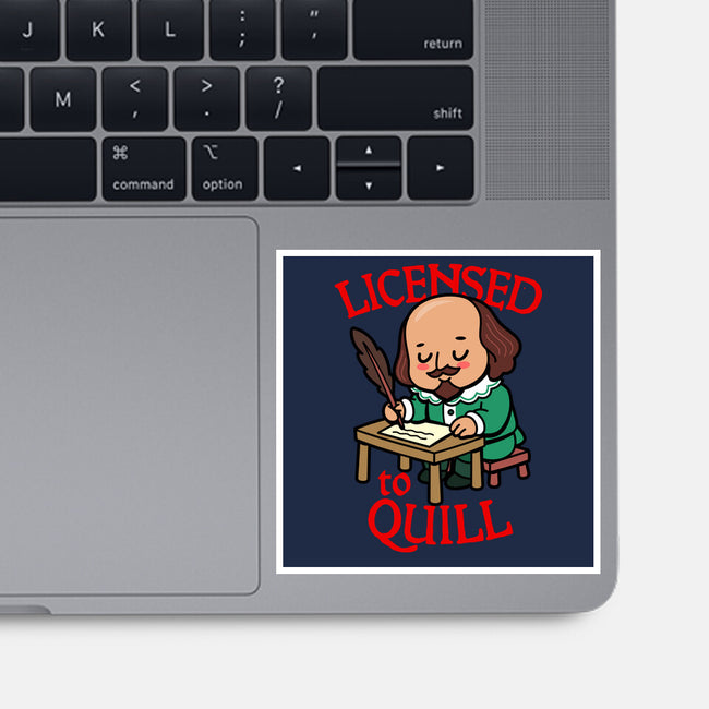 Licensed To Quill-None-Glossy-Sticker-Boggs Nicolas