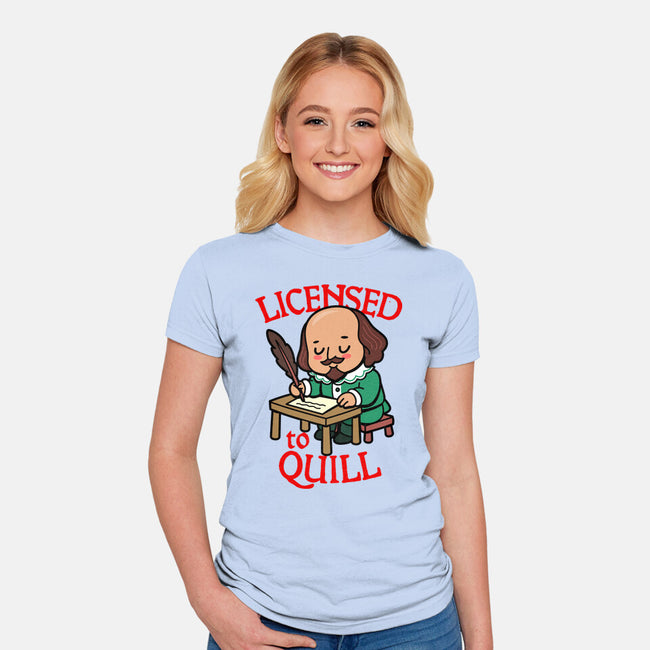 Licensed To Quill-Womens-Fitted-Tee-Boggs Nicolas
