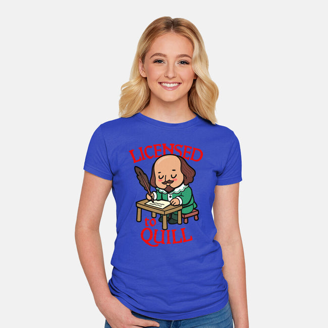 Licensed To Quill-Womens-Fitted-Tee-Boggs Nicolas