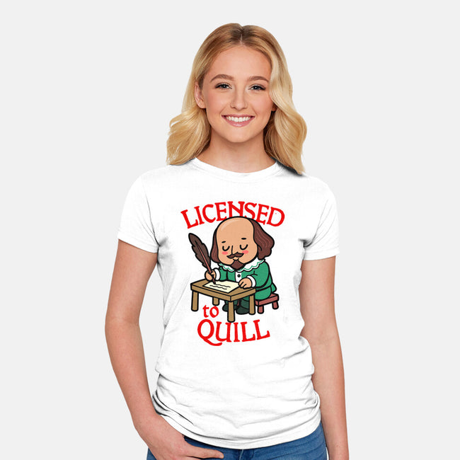Licensed To Quill-Womens-Fitted-Tee-Boggs Nicolas