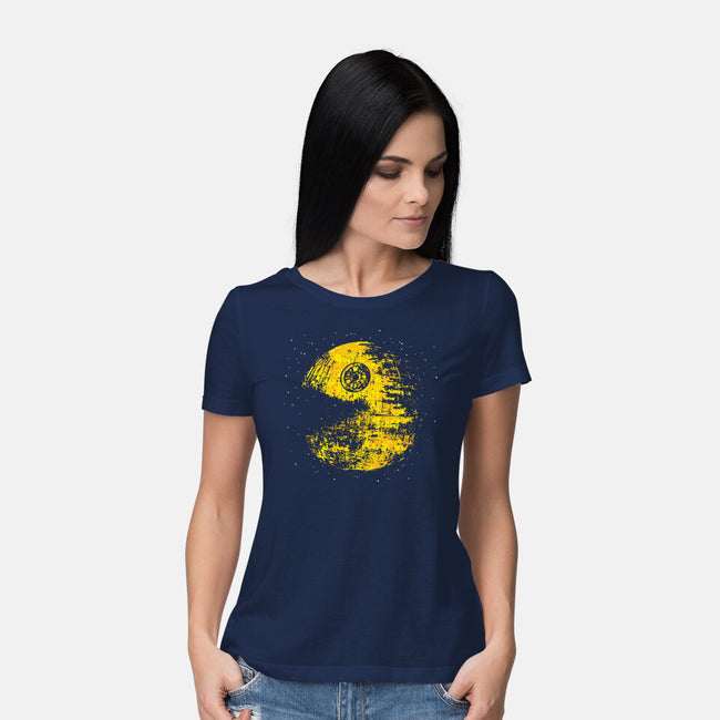 Pac Moon-Womens-Basic-Tee-dalethesk8er