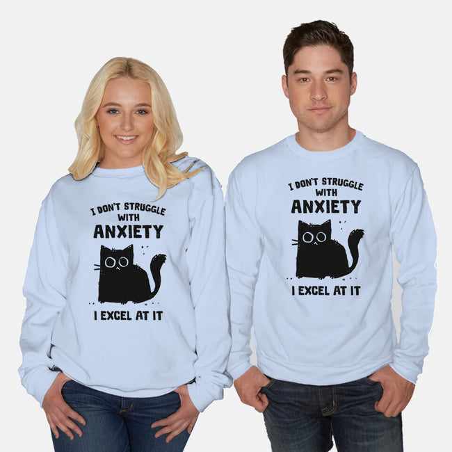 Struggling With Anxiety-Unisex-Crew Neck-Sweatshirt-kg07
