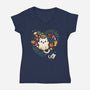 Love Spooky Season-Womens-V-Neck-Tee-Vallina84