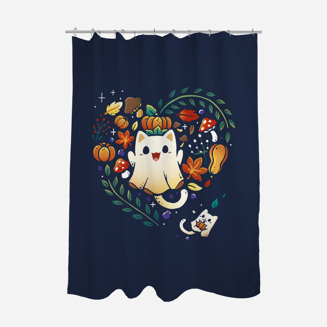 Love Spooky Season-None-Polyester-Shower Curtain-Vallina84