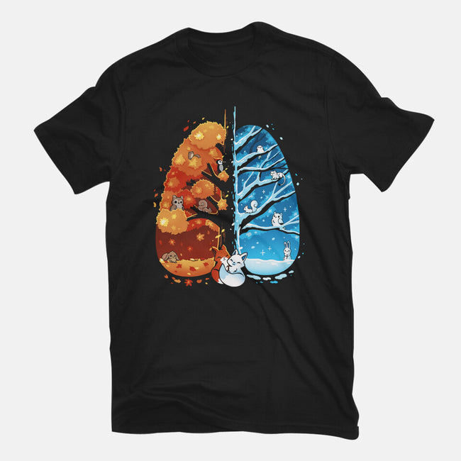 Breath Of The Seasons-Unisex-Basic-Tee-Vallina84