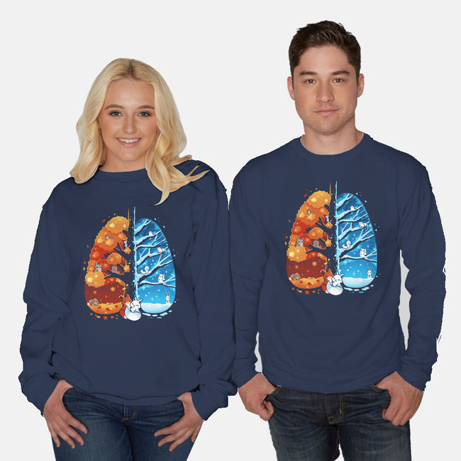 Breath Of The Seasons-Unisex-Crew Neck-Sweatshirt-Vallina84