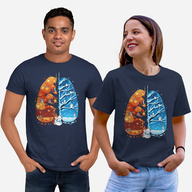 Breath Of The Seasons-Unisex-Basic-Tee-Vallina84