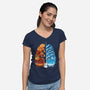 Breath Of The Seasons-Womens-V-Neck-Tee-Vallina84