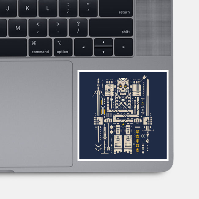 Toss A Coin To Your Skeletor-None-Glossy-Sticker-BadBox